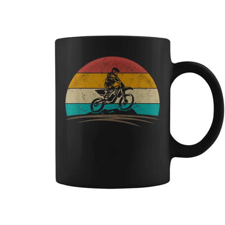 Vintage Motocross Dirt Bike Retro 70S Distressed Enduro Coffee Mug