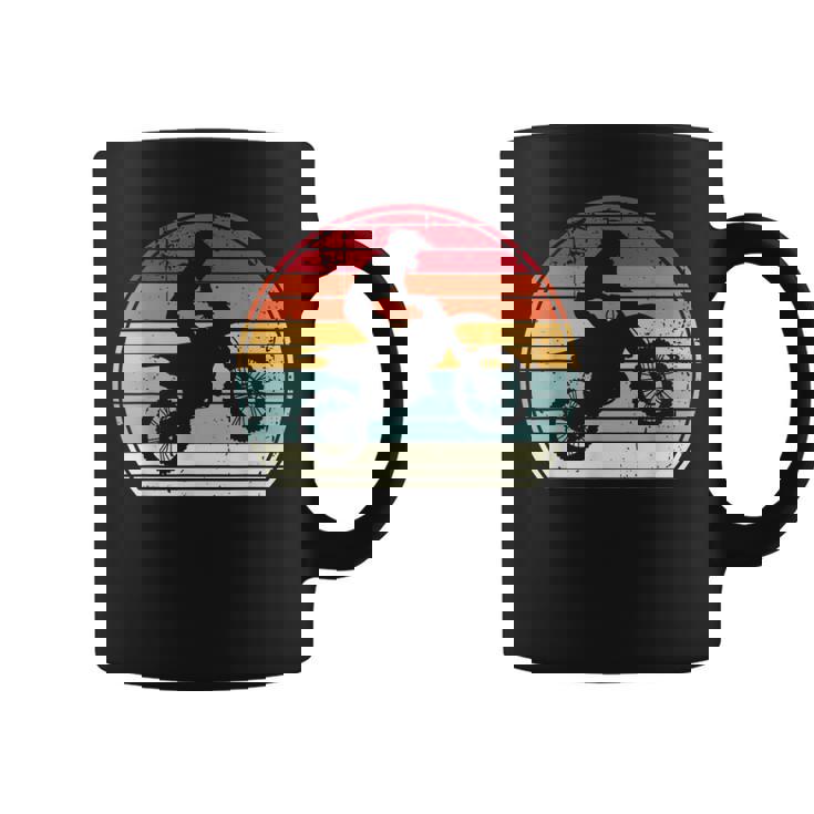 Vintage Motocross Player Retro Style Color 70S 80S Sport Fan Coffee Mug
