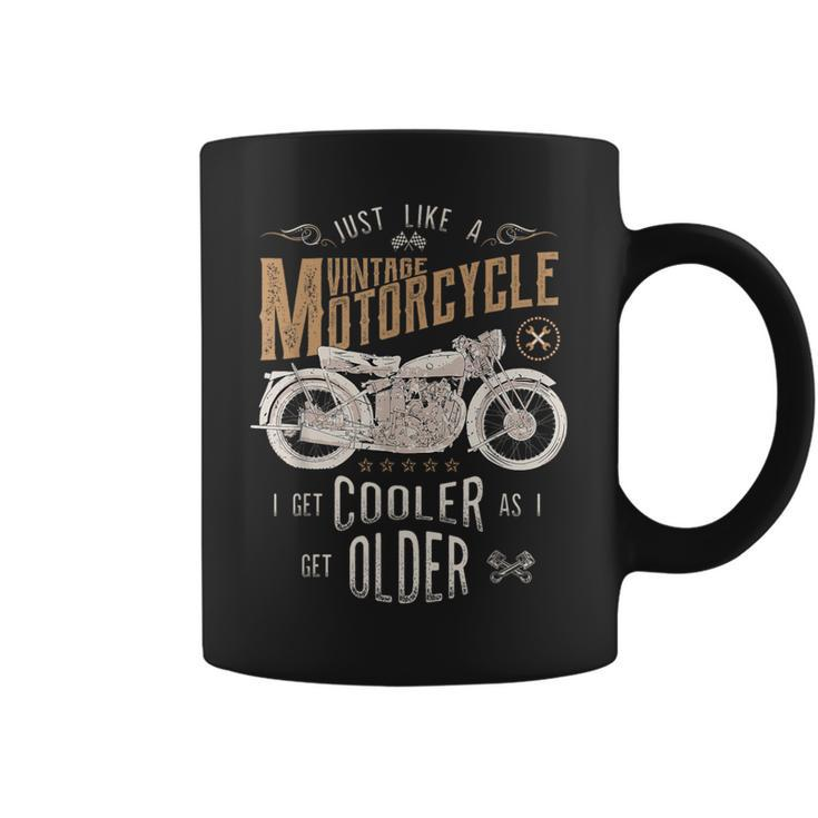 Vintage Motorcycle Cooler As I Get Older Biker Classic Bike Coffee Mug