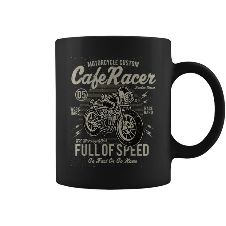 Vintage MotorcycleBiker Cafe Racer Full Of Speed Coffee Mug