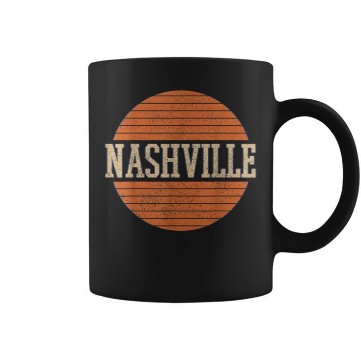 Vintage Nashville Tennessee Music City Retro Coffee Mug