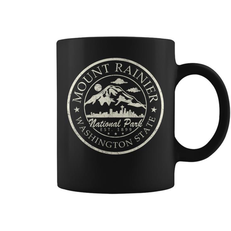 Vintage National Park Mt Rainier Retro Coffee Mug