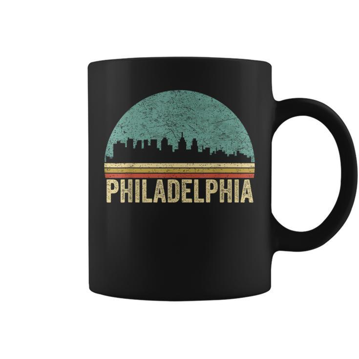 Vintage Philadelphia Skyline Retro Philly Cityline Coffee Mug