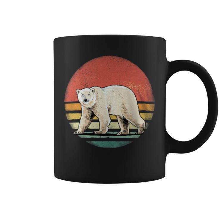 Vintage Polar Bear Retro Arctic Animal Bear Lover Coffee Mug