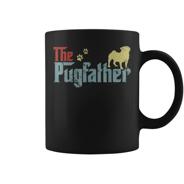 Vintage The Pugfather Happy Father's Day Pug Lover Coffee Mug