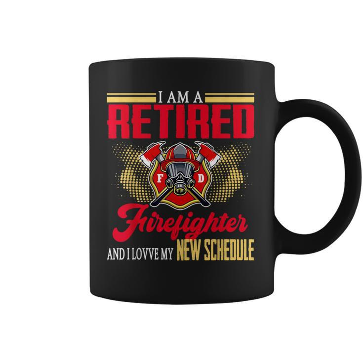 Vintage I Am Retired Firefighter And I Love My New Schedule Coffee Mug