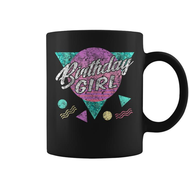 Vintage Retro 80S Birthday Girl 1980S 90S Party Coffee Mug