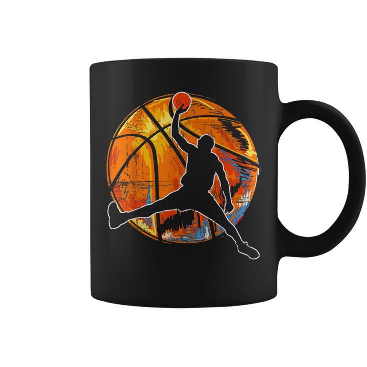 Vintage Retro Basketball 70S Coffee Mug