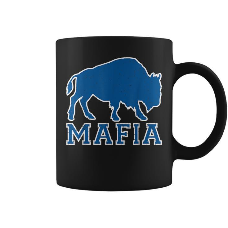 Vintage Retro Bills Fan Mafia Buffalo Sports Fan Football Coffee Mug