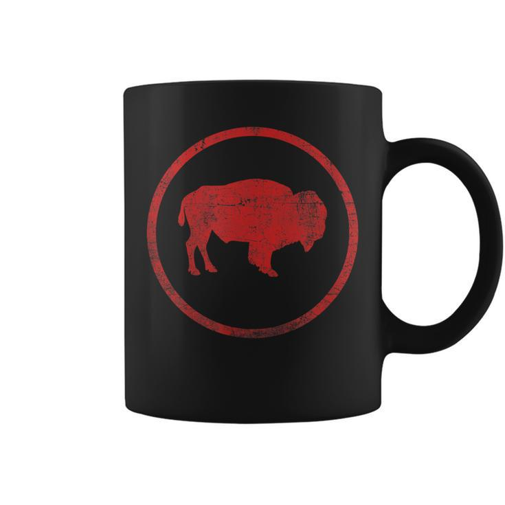 Vintage Retro Bison American Buffalo Simple Minimalist Coffee Mug