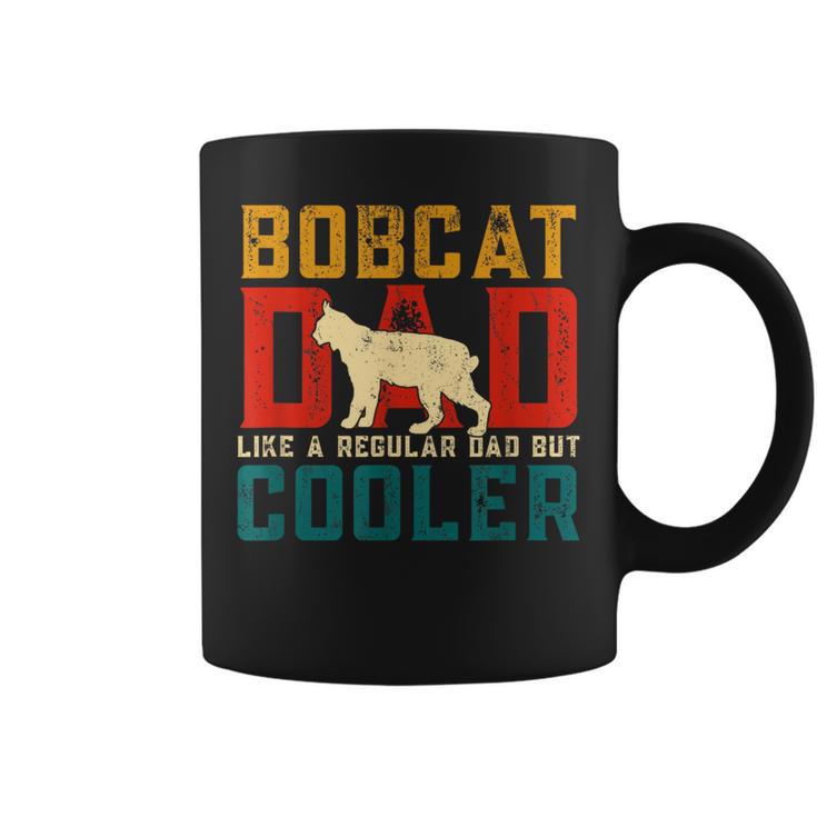 Vintage Retro Bobcat Dad Like A Regular Dad But Cooler Coffee Mug