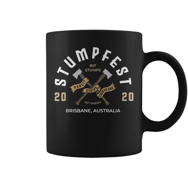 Vintage Retro Stumpfest Brisbane Get Sweaty Coffee Mug