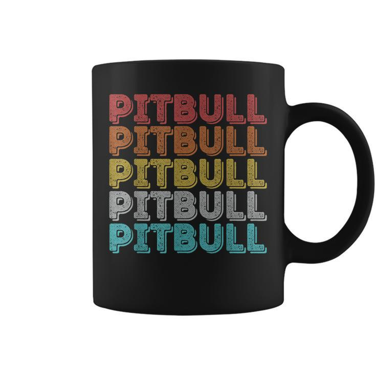Vintage Retro Pitbull Coffee Mug