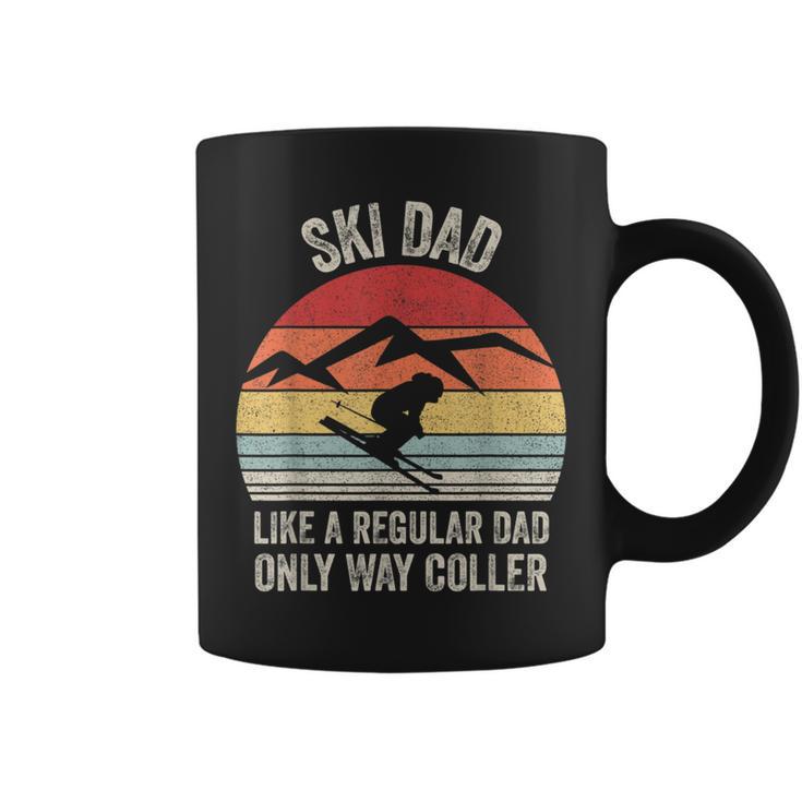 Vintage Retro Ski Dad Like A Regular Dad Only Way Cooler Coffee Mug