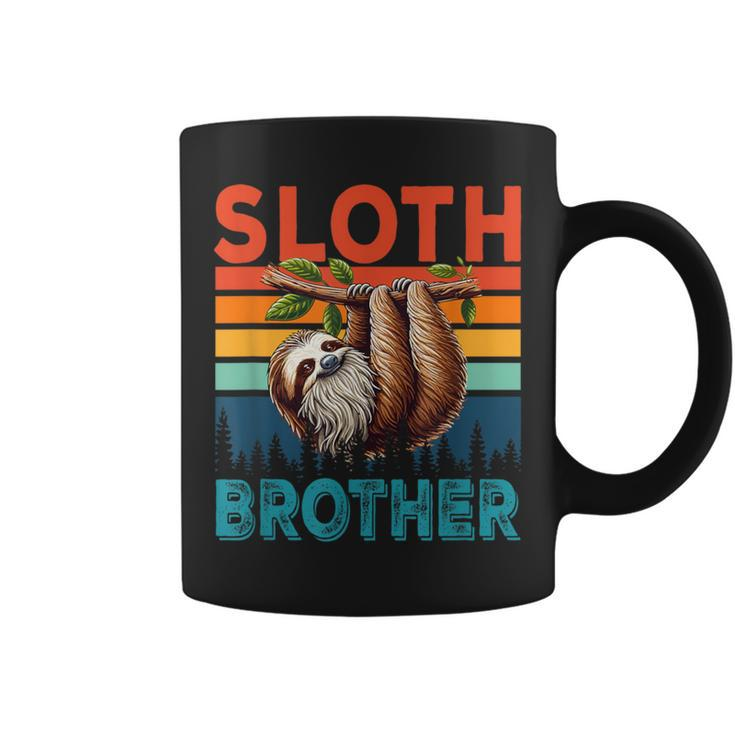 Vintage Retro Sloth Costume Brother Father's Day Animal Coffee Mug