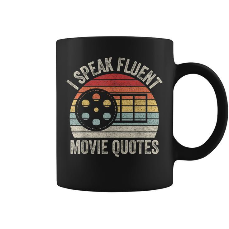 Vintage Retro I Speak Fluent Movie Quotes Movie Lover Coffee Mug
