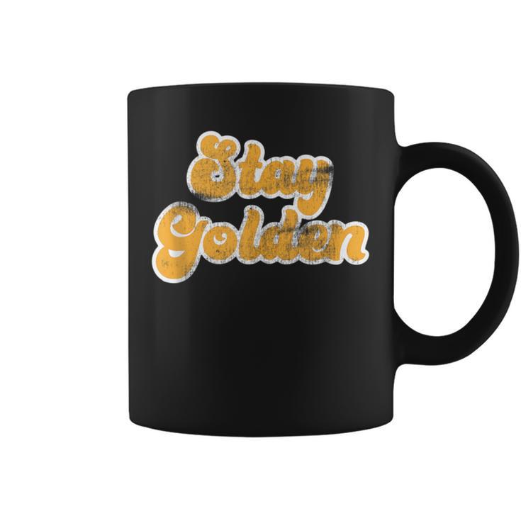 Vintage Retro Stay Golden 80'S 90'S Style Friends Icons Coffee Mug