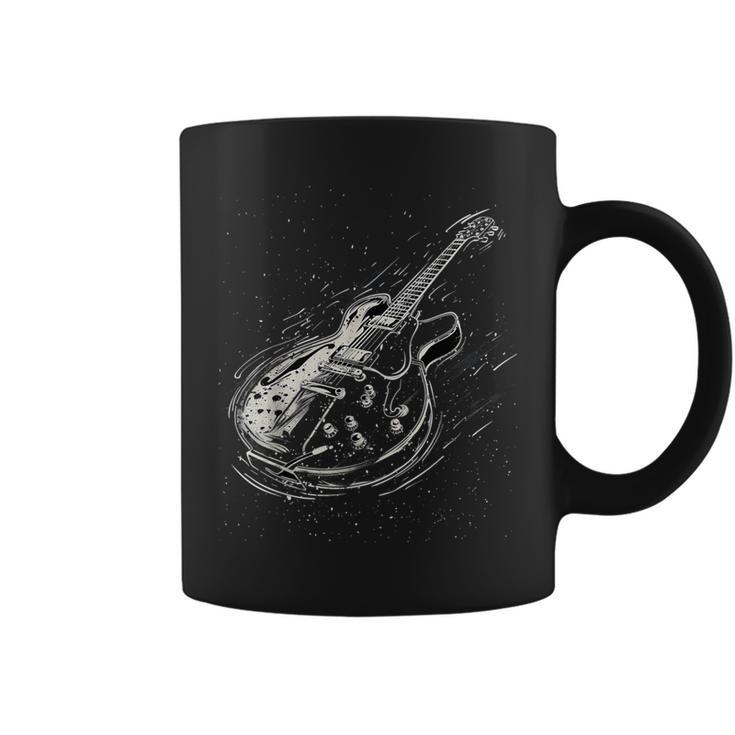 Vintage Rock Music Lover Distressed Guitar Rocker Spirit Coffee Mug