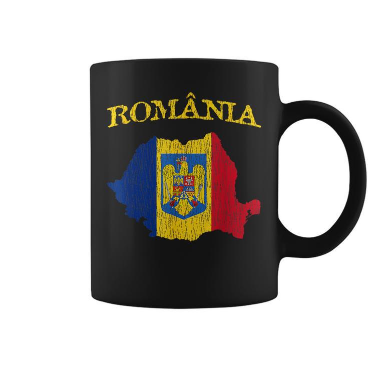 Vintage Romania Romanian Pride Flag Coffee Mug