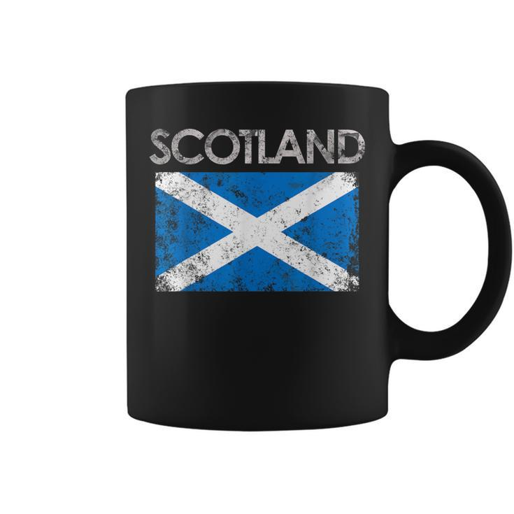 Vintage Scotland Uk Scottish Flag Pride Coffee Mug
