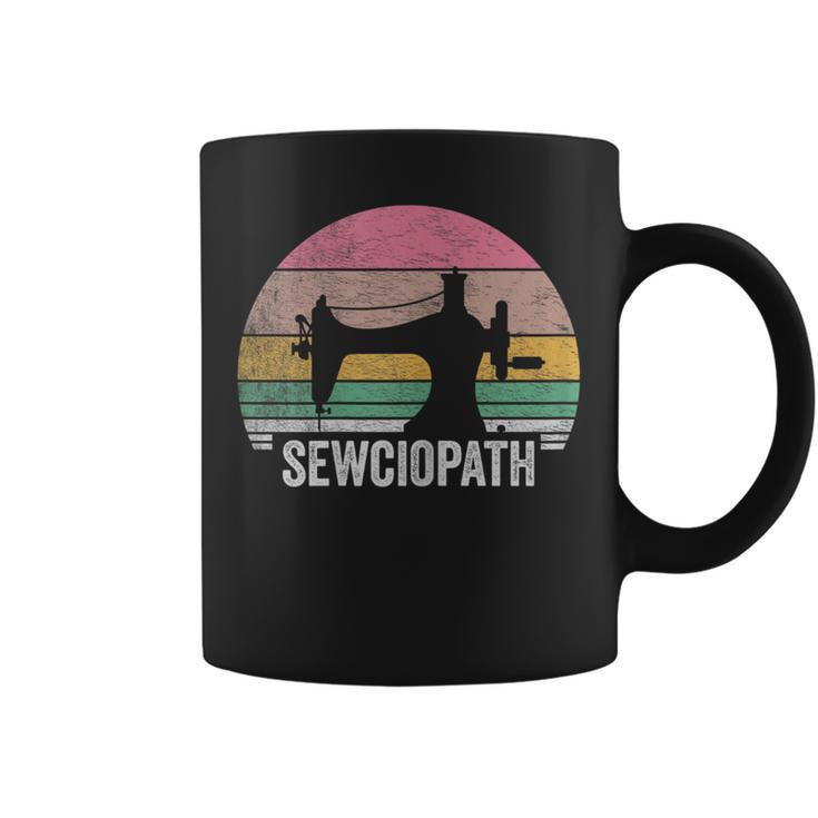 Vintage Sewciopath Sewing Lover Quilter Sewing Machine Coffee Mug