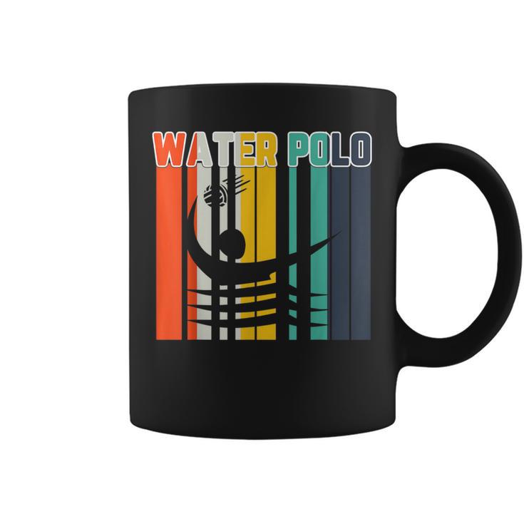 Vintage Style Water Polo Silhouette Water Polo Coffee Mug