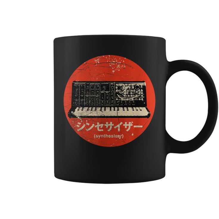 Vintage Synthesizer Analog Japanese Retro Synth Producer Coffee Mug