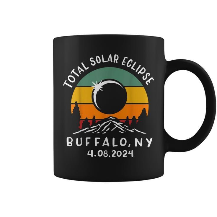 Vintage Total Solar Eclipse Usa Buffalo New York 4082024 Coffee Mug