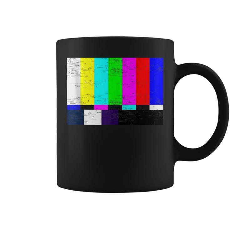 Vintage Tv Test Pattern Color Bars Graphic Presents Coffee Mug