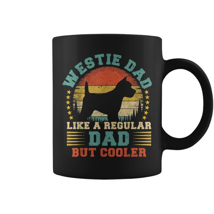 Vintage Westie Dad Like A Regular Dad Westie Father's Day Coffee Mug