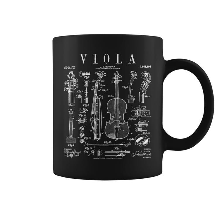 Viola Player Musician Musical Instrument Vintage Patent Coffee Mug