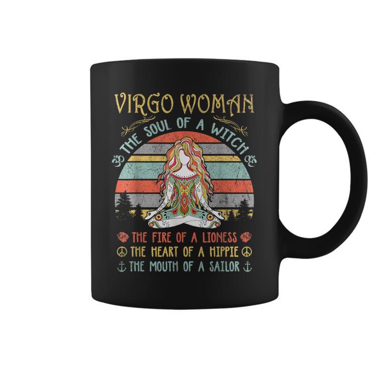 Virgo Woman The Soul Of A Witch Vintage Birthday Coffee Mug