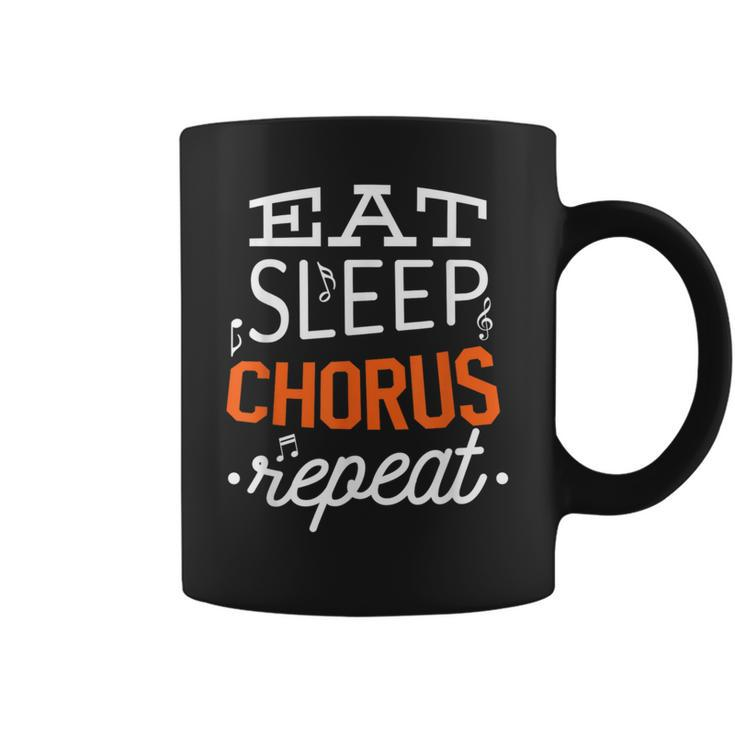 Vocals Singer Vocalist Eat Sleep Chorus Repeat Choir Coffee Mug