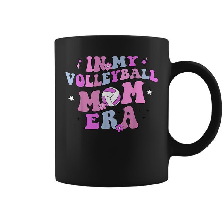 In My Volleyball Mom Era Game Day Cute Retro Volleyball Mama Coffee Mug