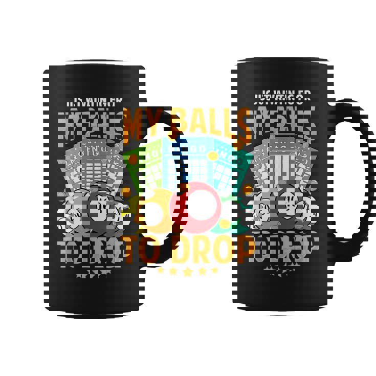 Waiting For My Balls To Drop Bingo Player Mom Grandma Coffee Mug