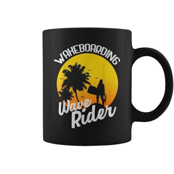 Wakeboarding Wave Rider On The Beach Coffee Mug