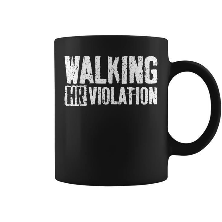 Walking Hr Violation Coworker Coffee Mug