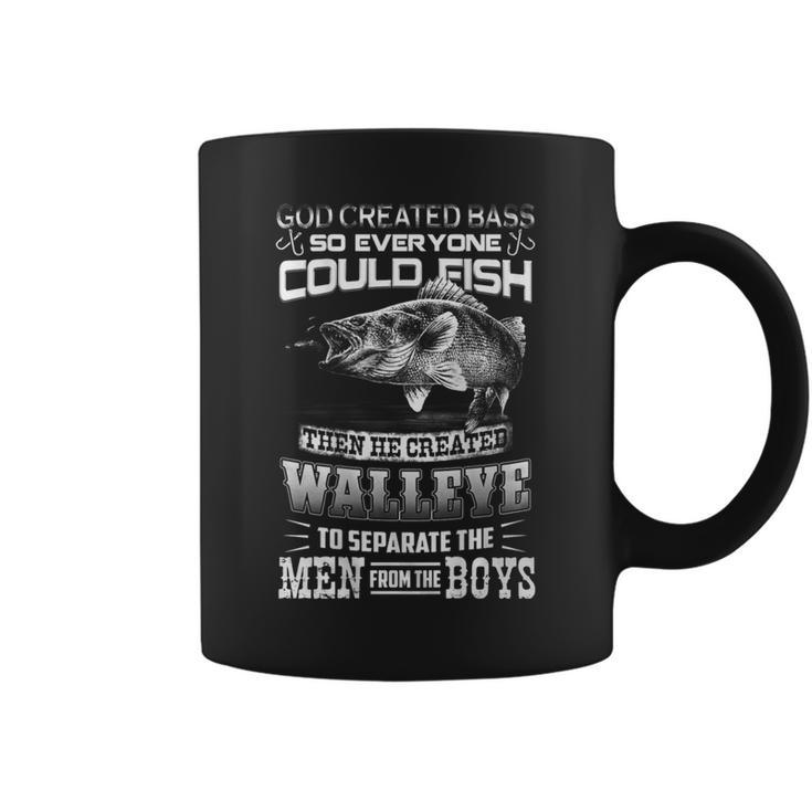 Walleye Camo American Flag Fishing Walleye Coffee Mug - Monsterry