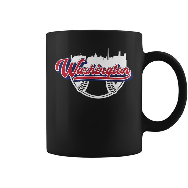 Washington Dc Baseball Downtown City Skyline Fan Coffee Mug