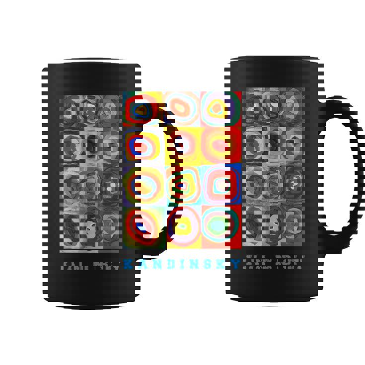 Wassily Kandinsky Color Estudio Cuadrados Círculos Concéntricos Taza de café