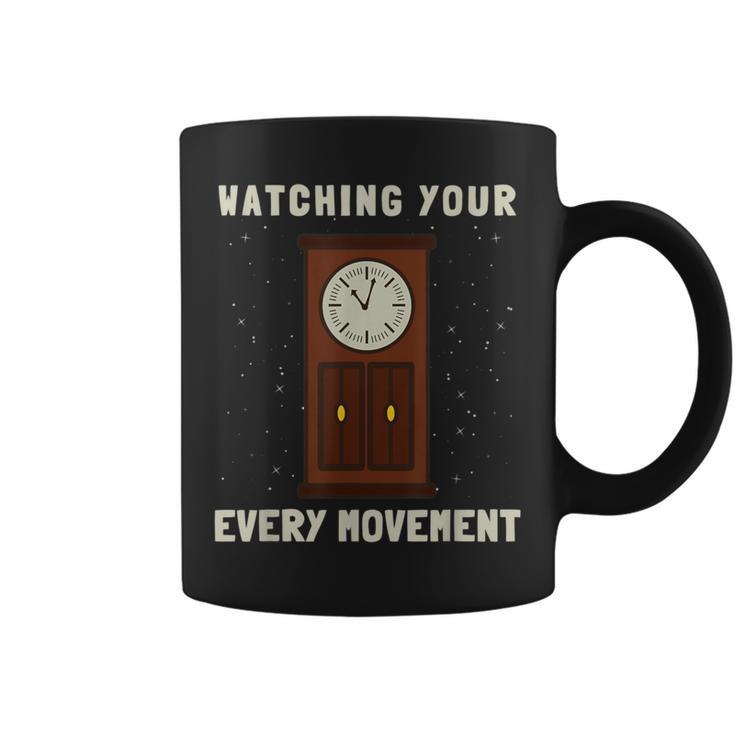Watch Collector Watchmaker And Horologist Grandfather Clock Coffee Mug