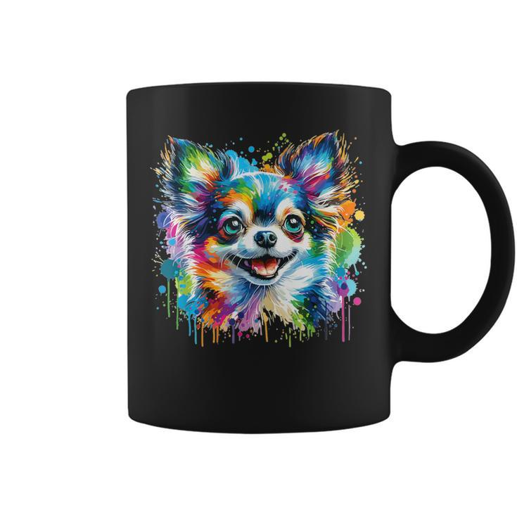 Watercolor Colorful Chihuahua Dogs Coffee Mug