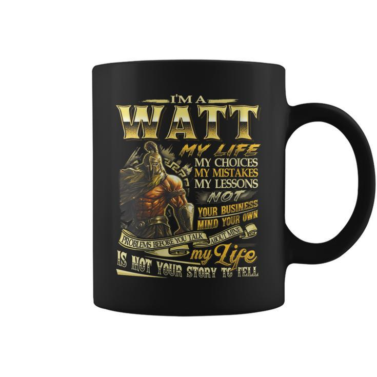 Watt Family Name Watt Last Name Team Coffee Mug