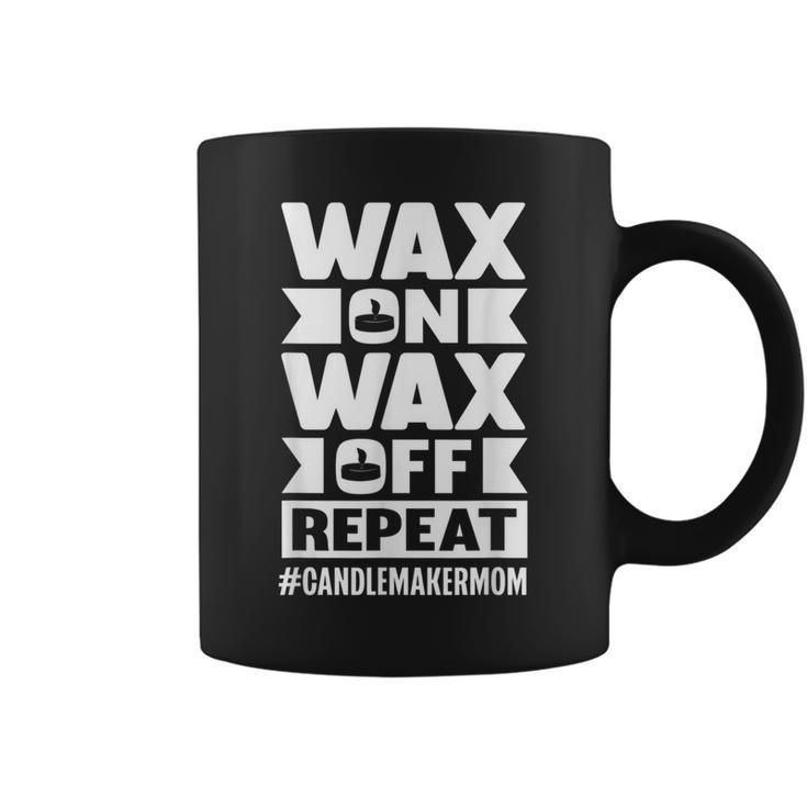 Wax On Wax Off Repeat Candle Maker Mom Coffee Mug