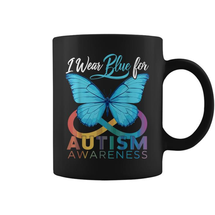I Wear Blue For Autism Awareness Autism Awareness Month Coffee Mug