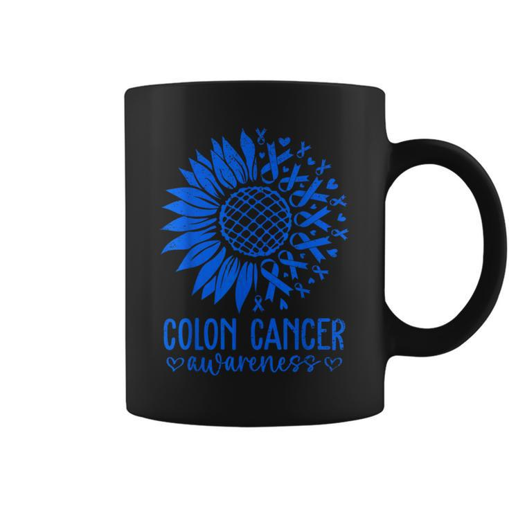 We Wear Blue Colon Cancer Awareness Colorectal Cancer Month Coffee Mug