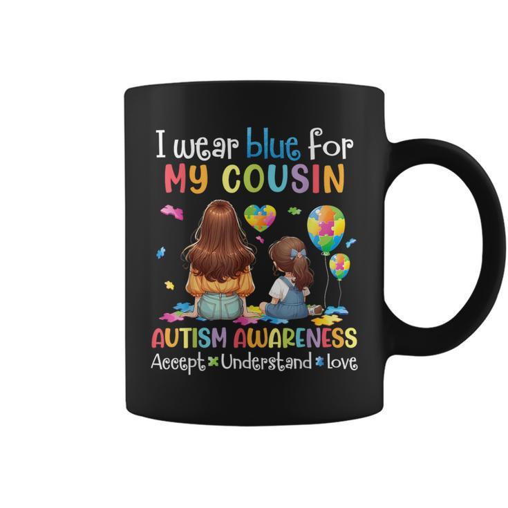 I Wear Blue For My Cousin Autism Accept Understand Love Hope Coffee Mug