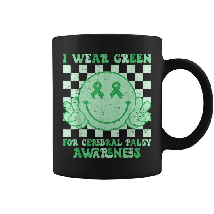 I Wear Green For Cerebral Palsy Awareness Green Ribbon Coffee Mug