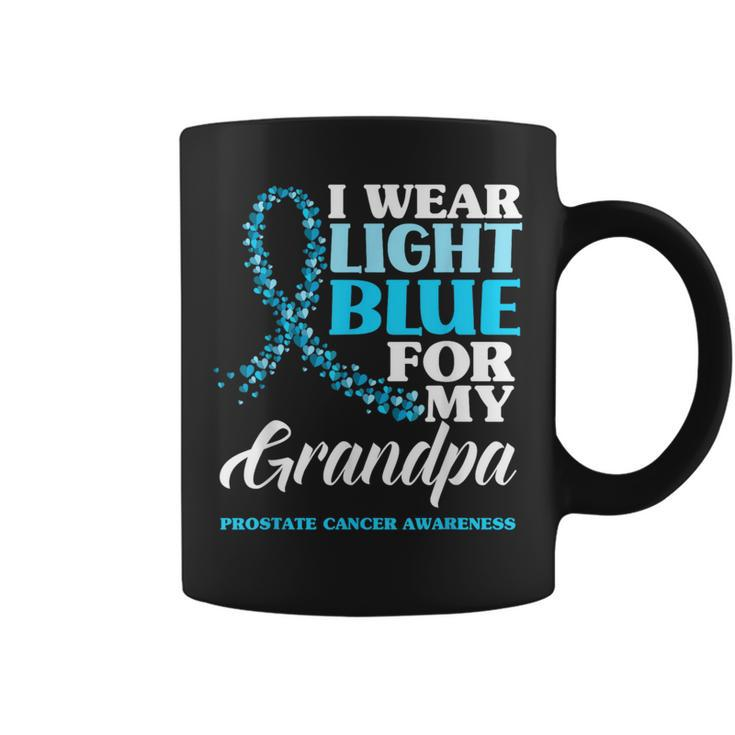 I Wear Light Blue For My Grandpa Prostate Cancer Awareness Coffee Mug