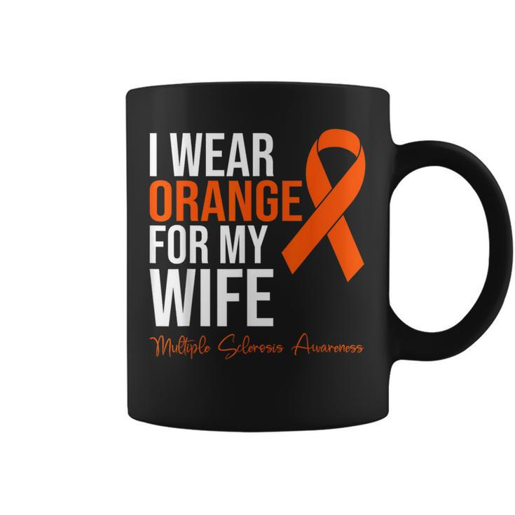 I Wear Orange For My Wife Ms Warrior Multiple Sclerosis Coffee Mug